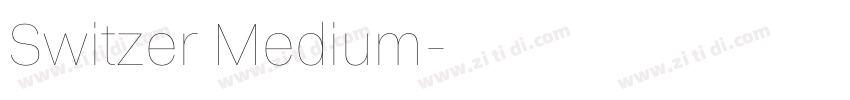 Switzer Medium字体转换
